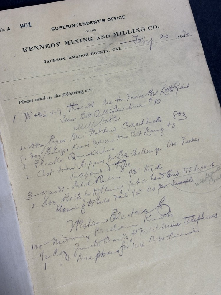 1920s 1940s Mining Papers Powder Box