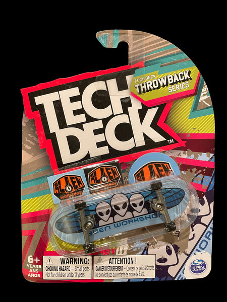 Tech Deck Throwback Fingerboard Mini Skateboard Exclusive Alien Workshop 2021