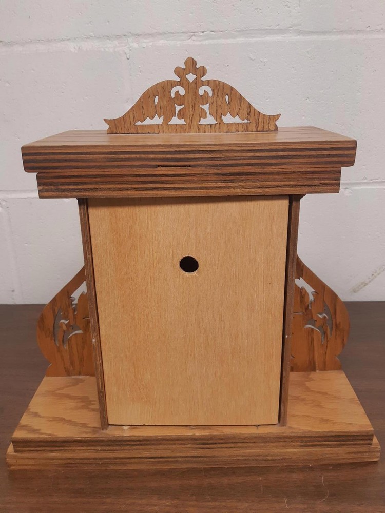 Vintage Handcrafted Wooden Clock