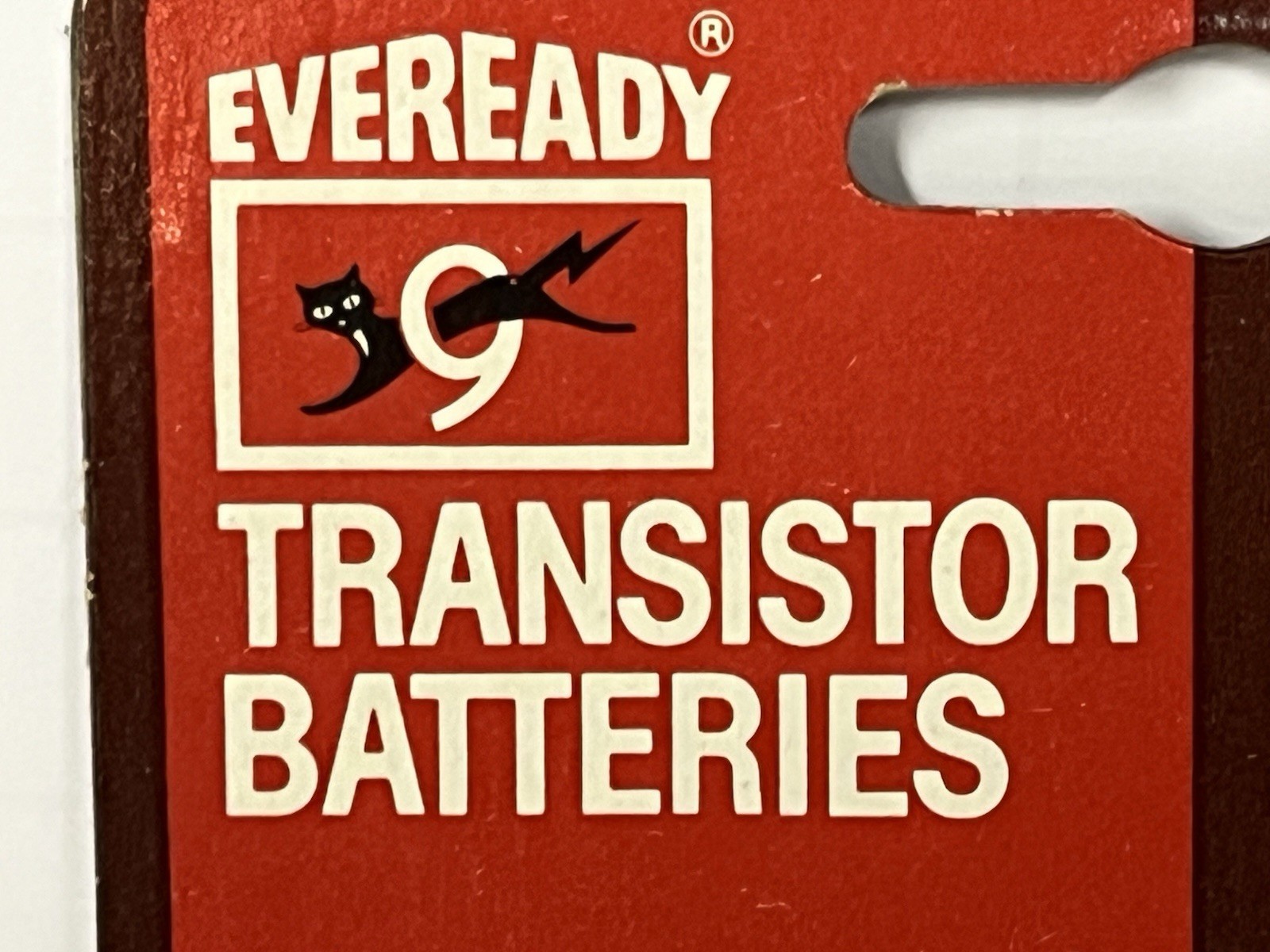 VINTAGE Sealed Package Eveready 9 Lives Cat #1015 AA Transistor Batteries