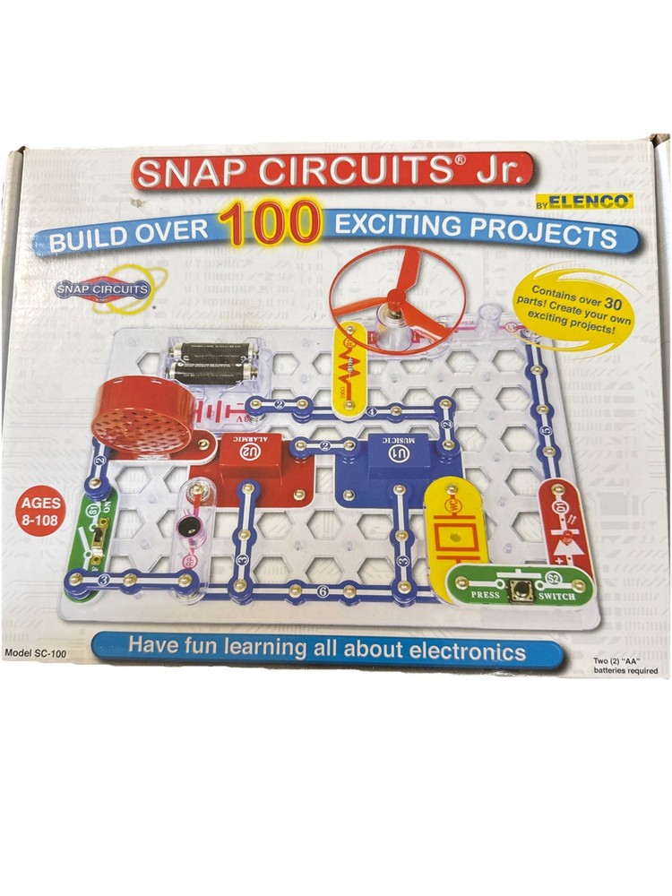 Elenco Snap Circuits Jr SC-100 Experiment Electronics Discovery Educational Kit