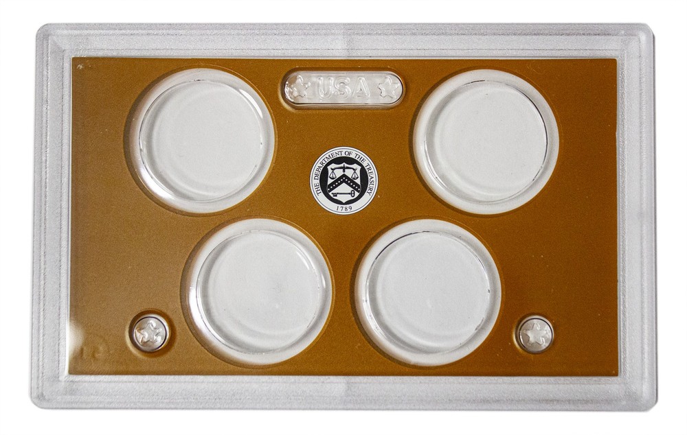 Empty Plastic Lens with Brown Insert Holds 4 small dollars