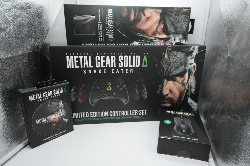 Metal Gear Solid Snake Eater Limited Edition Wireless PC Controller Set 4 Piece!