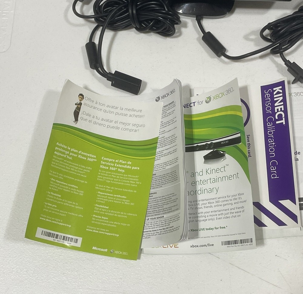 Microsoft Kinect Sensor Bar Xbox 360 with AC Power Adapter Model 1414