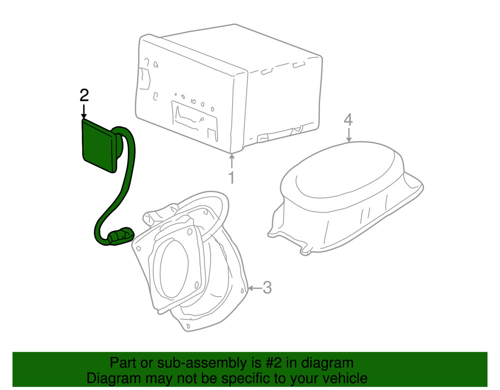 Genuine GM Front Dr Speaker 10329376
