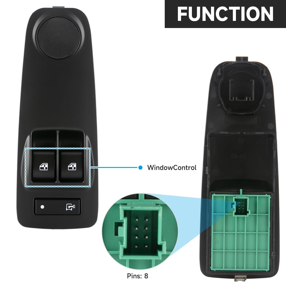 Front Driver Side Master Power Window Switch - Compatible for Ram ProMaster...