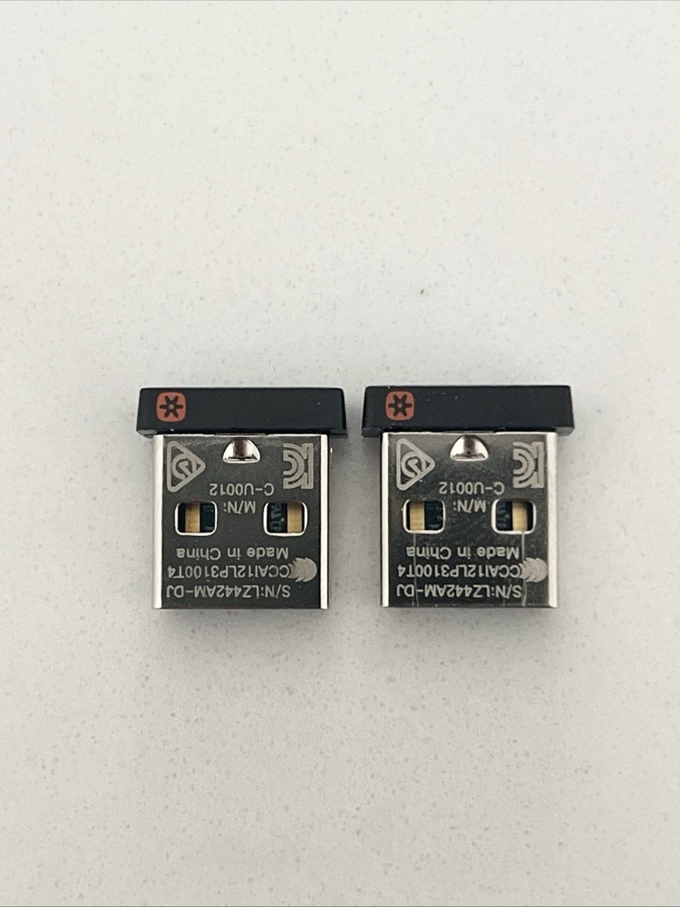 2x Logitech Unifying Receiver USB 2.4GHz Wireless Adapter Open Box