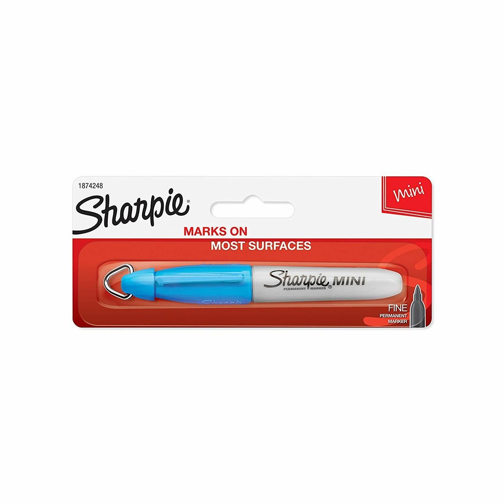 Sharpie 1874248 Mini Permanent Marker, Fine Point, Turquoise, 1 Count