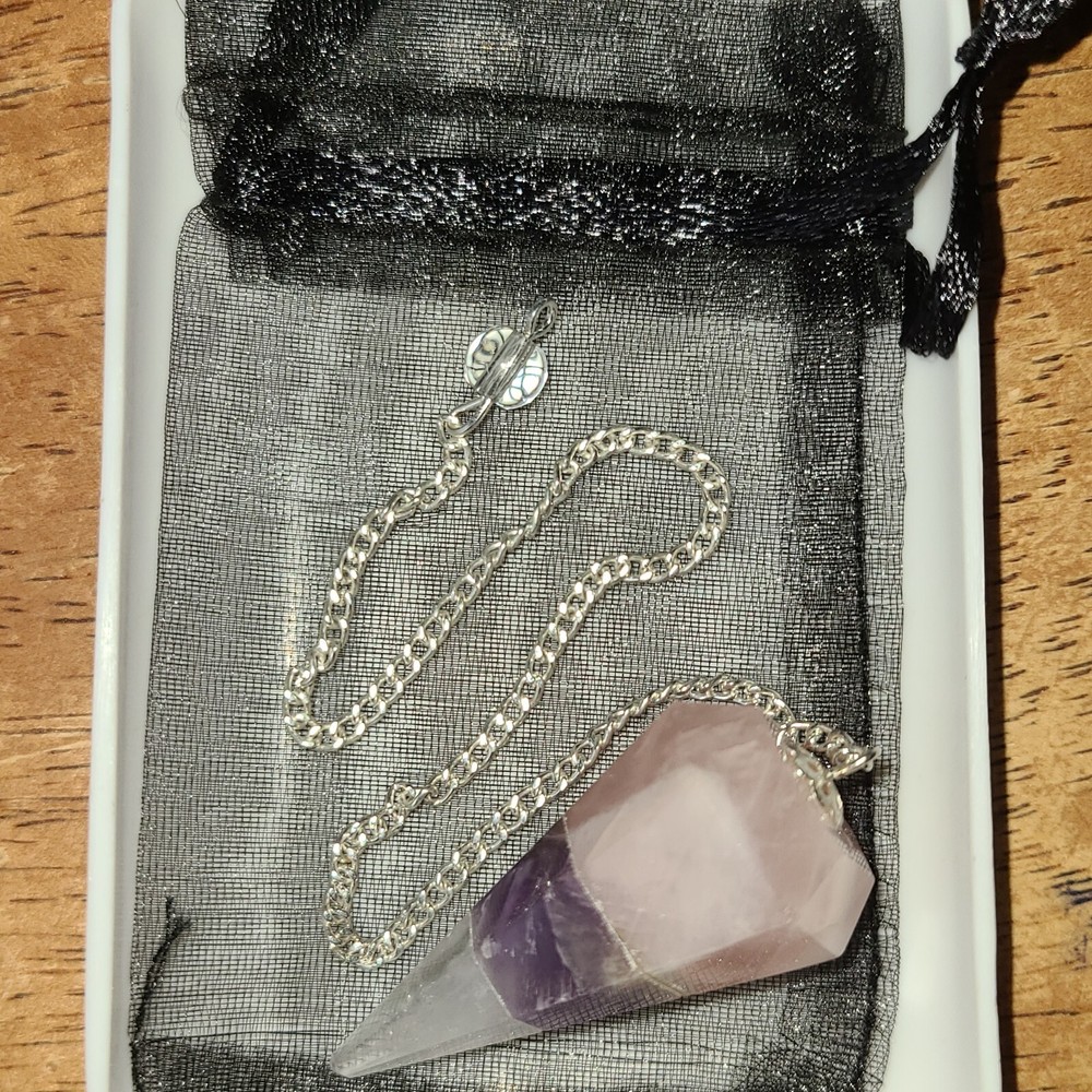 Bonded RAC Faceted Cone Crystal Dowsing Pendulum Divination Tool