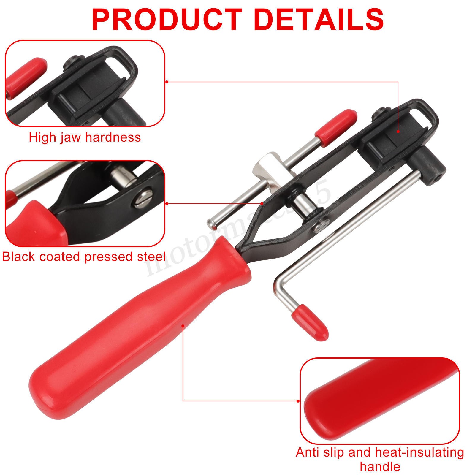 For Auto / ATV CV Joint Banding Boot Axle Clamp Pliers w/ 36 Crimp Bands Replace