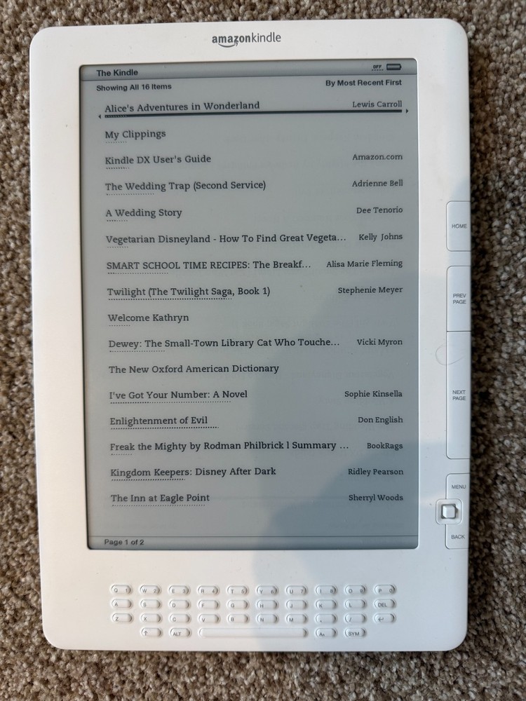 Amazon Kindle DX 2nd Generation | Model D00611 | PLEASE READ, NO 3G