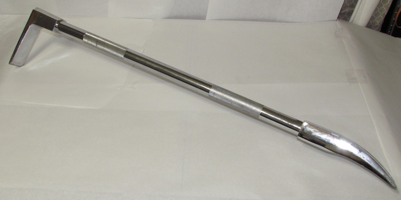 36" Hooligan Tool with Nickel Finish. Hardened High Carbon Steel. 11 Lbs – z1