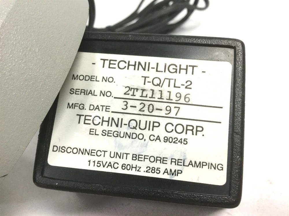 Techni-Quip TL-2 Techni Light-2 Fluorescent Microscope Ring Illuminator 115VAC