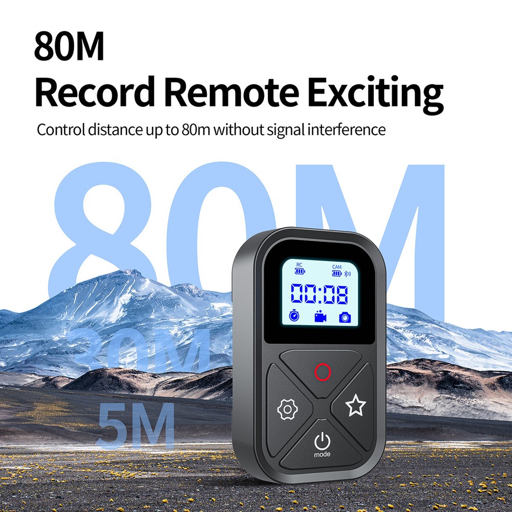 Wireless Smart Remote Control for GoPro 12/11/10/9/8/MAX WiFi Camera Controller