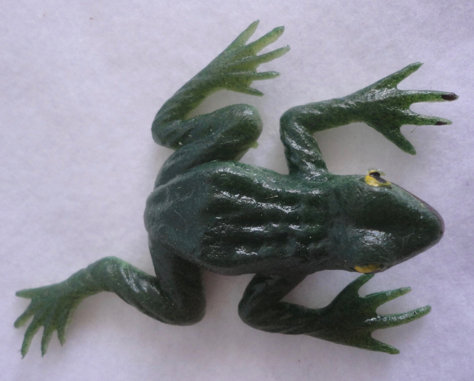 Vintage Rubber Frog Toy Figure Hong Kong Mint New NOS Jiggler