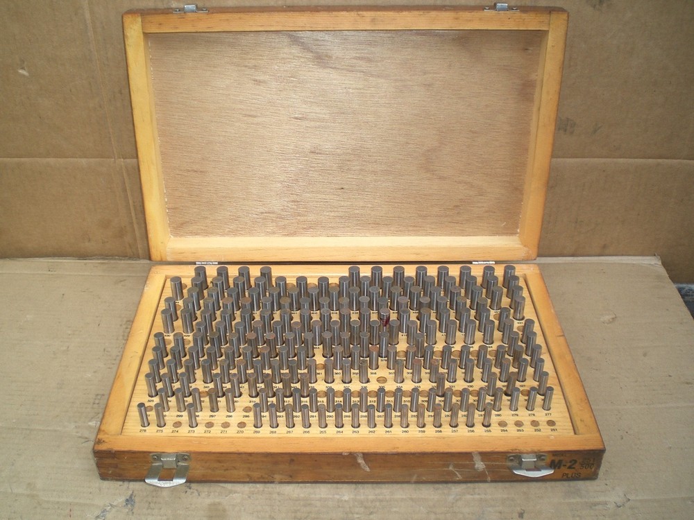 Meyer M-2 Plus Pin gage set .251 - .500   incomplete
