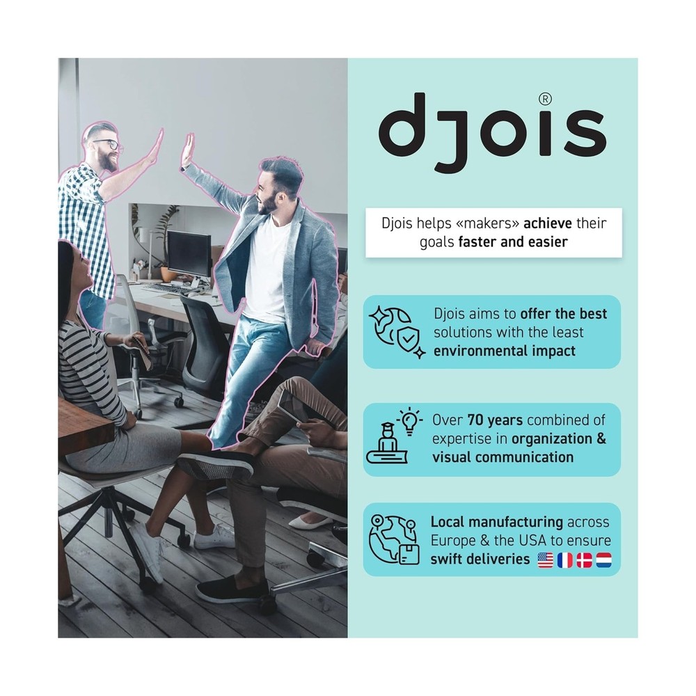 DJOIS by Tarifold Desktop Reference and Display System, Acrylic, 20 Double-Si...