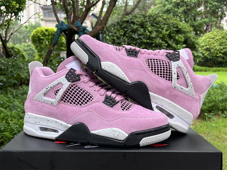 US Size 7-12 Jordan 4 Retro "Orchid" Men/Women Mid Top Basketball Shoes