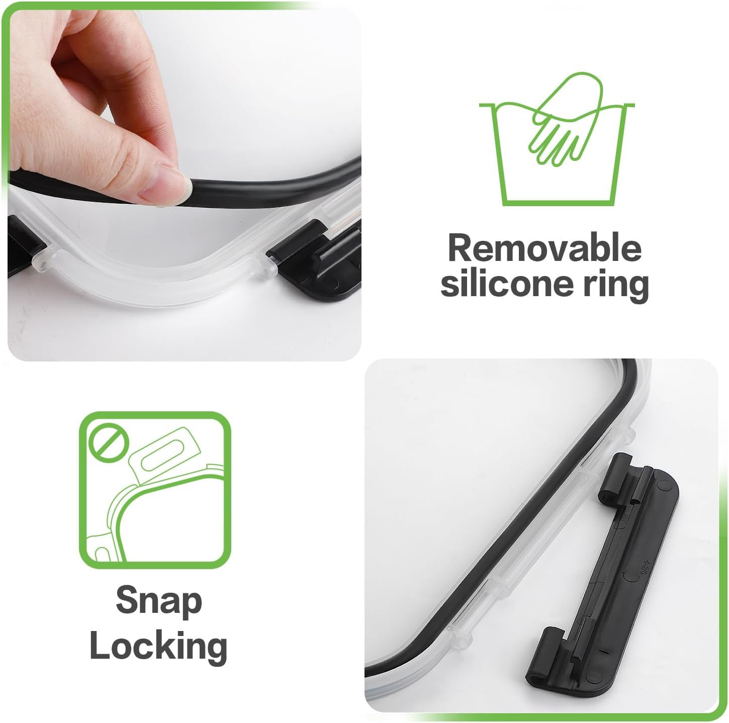 10 Pack Borosilicate Glass Meal Prep Containers with Locking Lids, Glass Food St