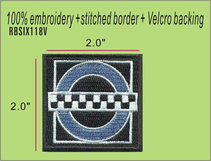 RAINBOW SIX ** CLASH **  2" PATCH WITH HOOK BACKING  - RBSIX118V
