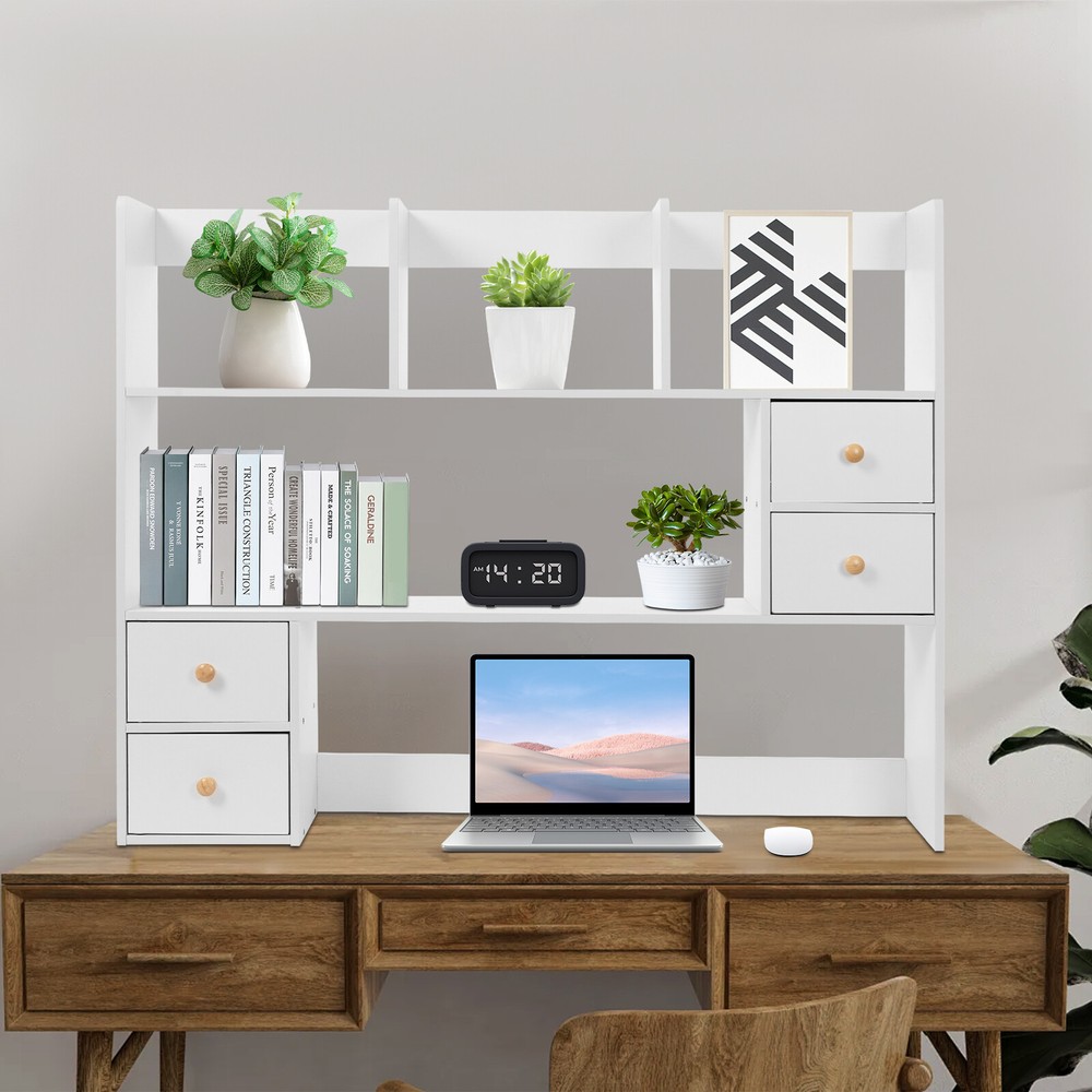 Desktop Organizer Office Storage Rack Desktop Shelf Rack