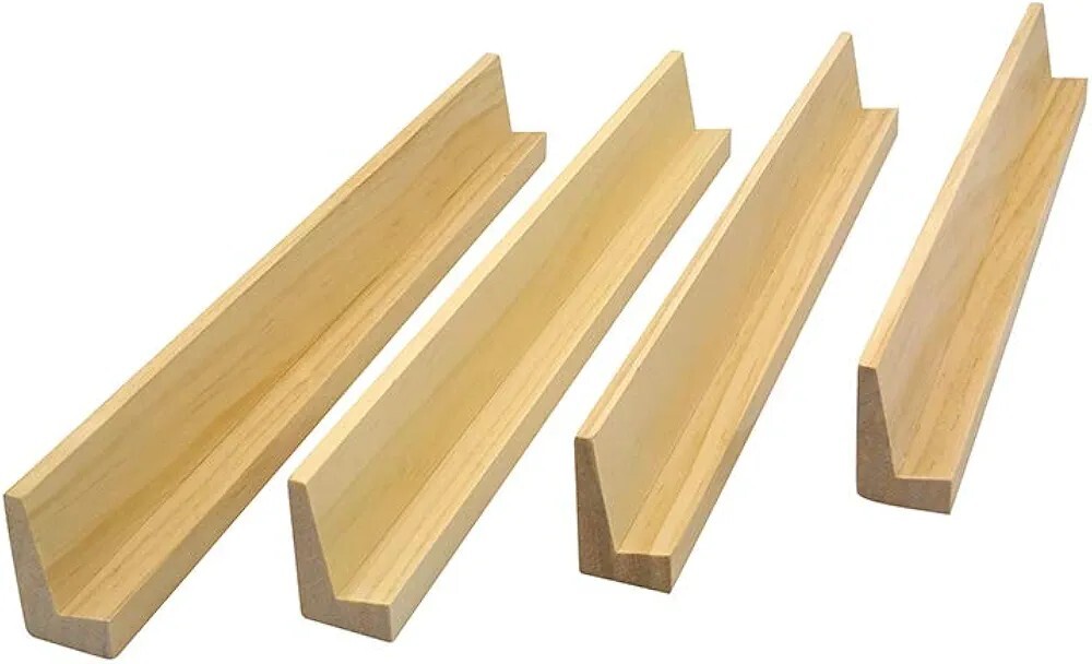 4 Pack Wooden Domino Racks Holder Dominoes 13x2x1 Games Fun Double 6 9