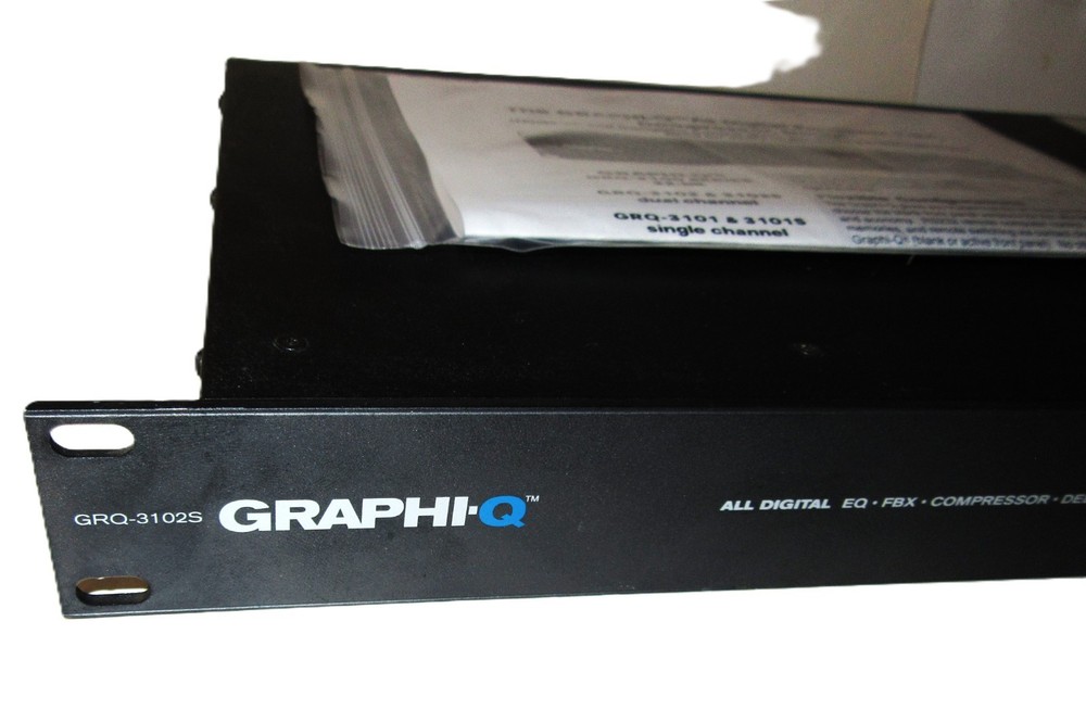 Sabine GRQ-3102S 2-Ch Adaptive Audio Graphi-Q Digital EQ FBX Compressor Delay