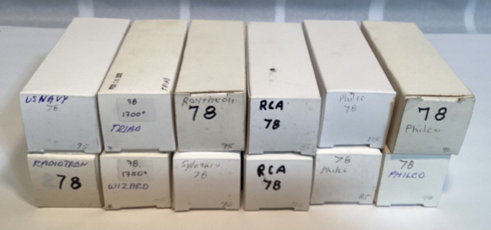 78 Vacuum Tube Various Brands Tested Strong