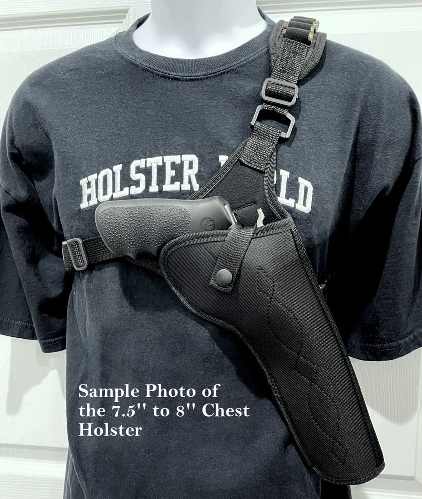 For COLT PYTHON & KING COBRA 6," Right Hand CHEST Holster with Ammo Loops