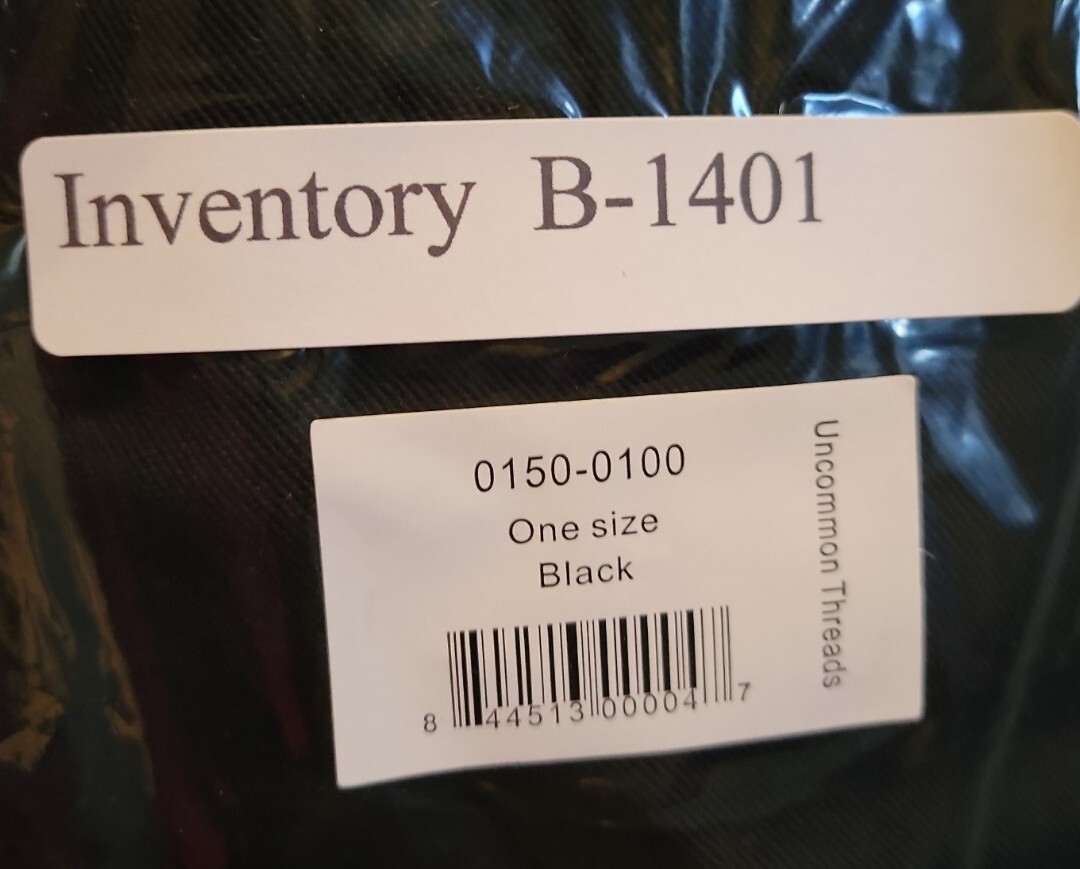 Uncommon Threads Unisex Twill Chef Hat Black One Size New Free Shipping