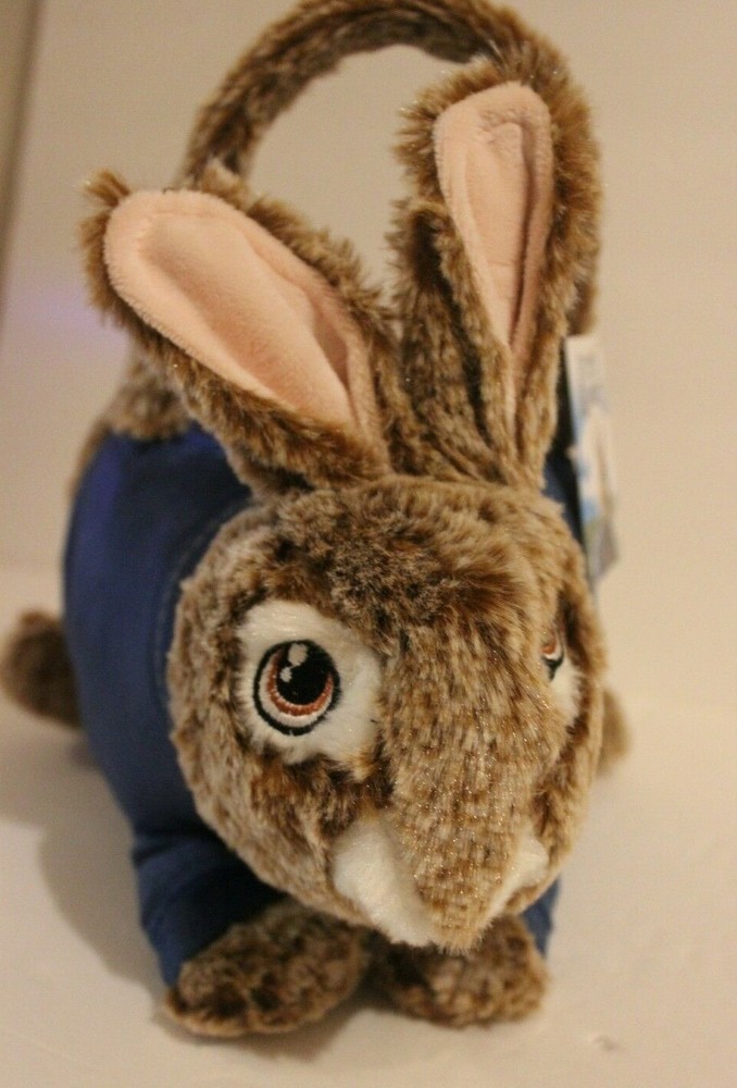 Dan Dee Peter Rabbit Plush Faux Fur Easter Basket, Table Decor NWT