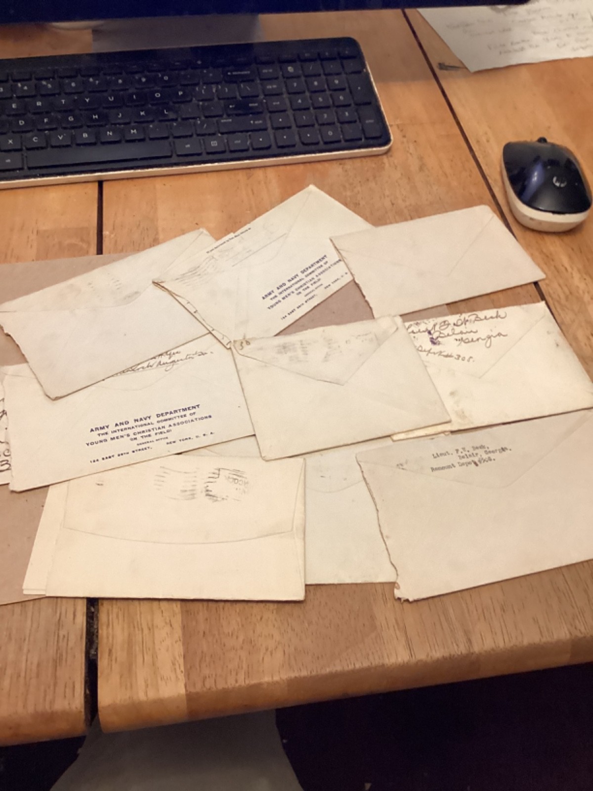 50 WW1 letters to Philadelphia from Camp Hancock,Ga,Lt Armitage Corp Beck.PA Uni