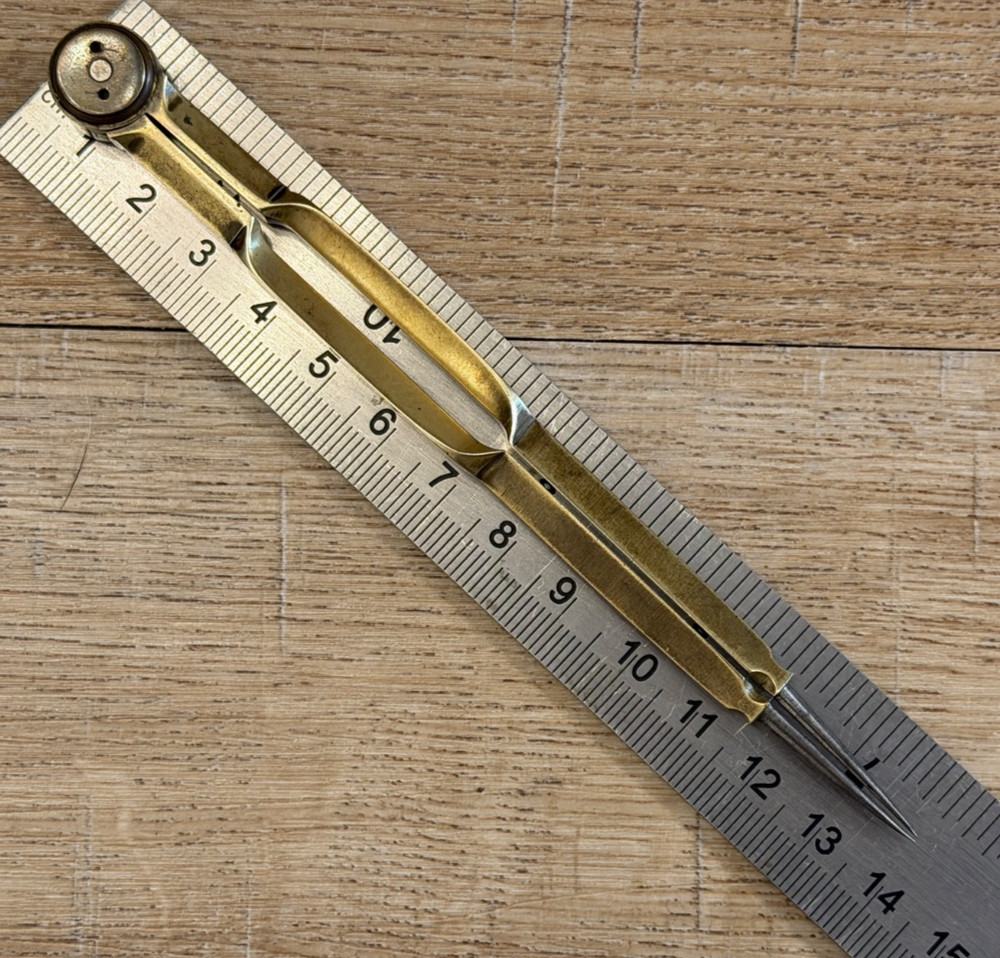 VINTAGE BRASS STANLEY DRAFTING NAVIGATION TOOL