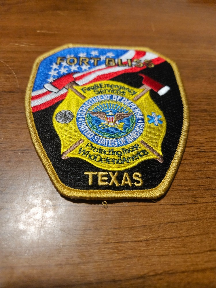 Fort Bliss Texas Fire Department Patch