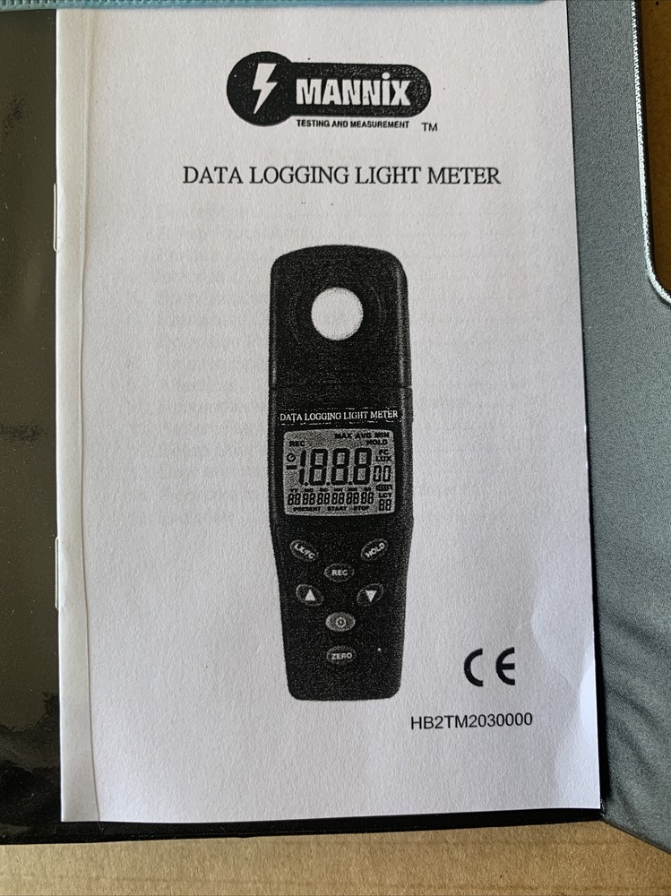 General DLM203DL Data Logging Light Meter - Precision Measurement Tool - NEW