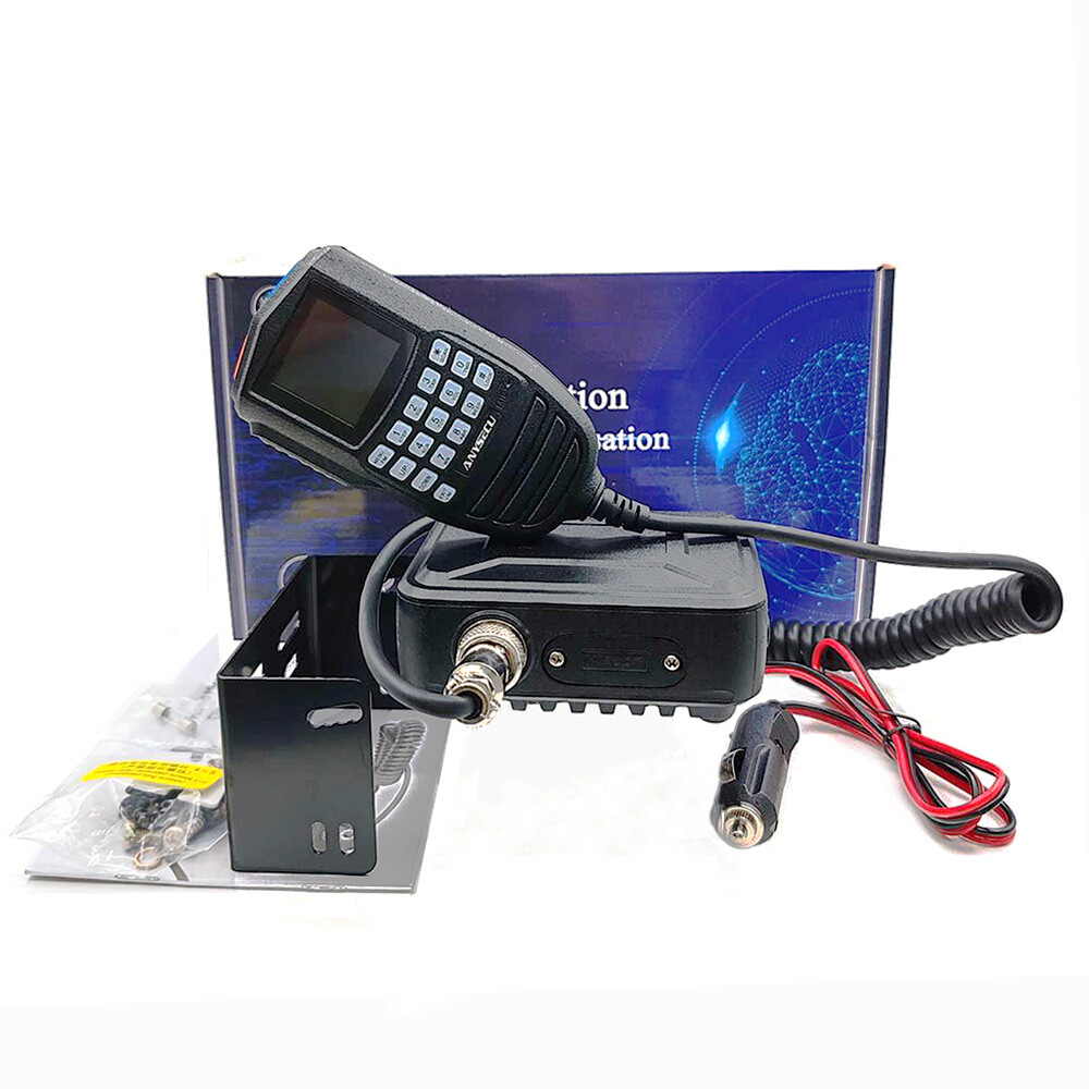 ANYSECU WP-9900 25W FM Radio Dual Band Tri-Display KT-WP12 Car Walkie Talkie