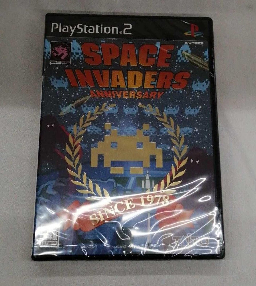TAITO Space Invaders housing type bundled set PS2 software
