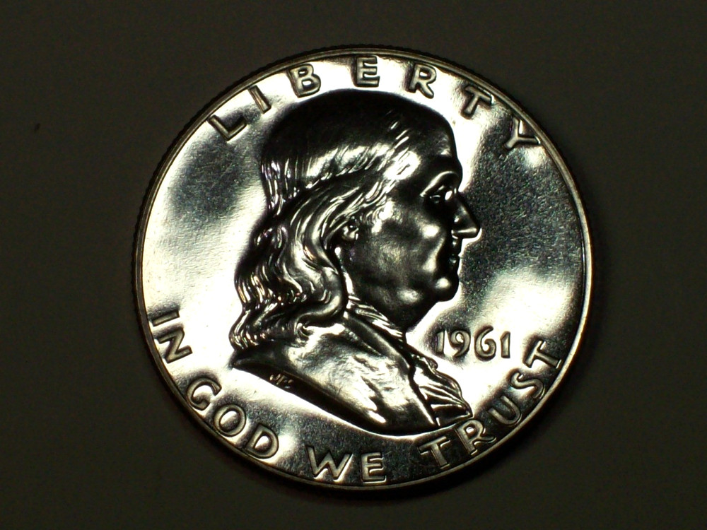 1961 Franklin Half Dollar     Gem Proof       SN8397