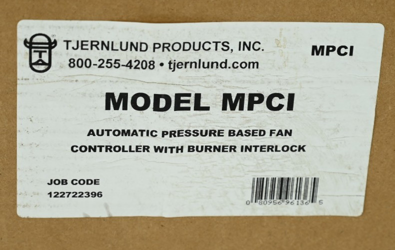 Tjernlund MPCI Automatic Pressure Based Fan Controller with Burner Interlock