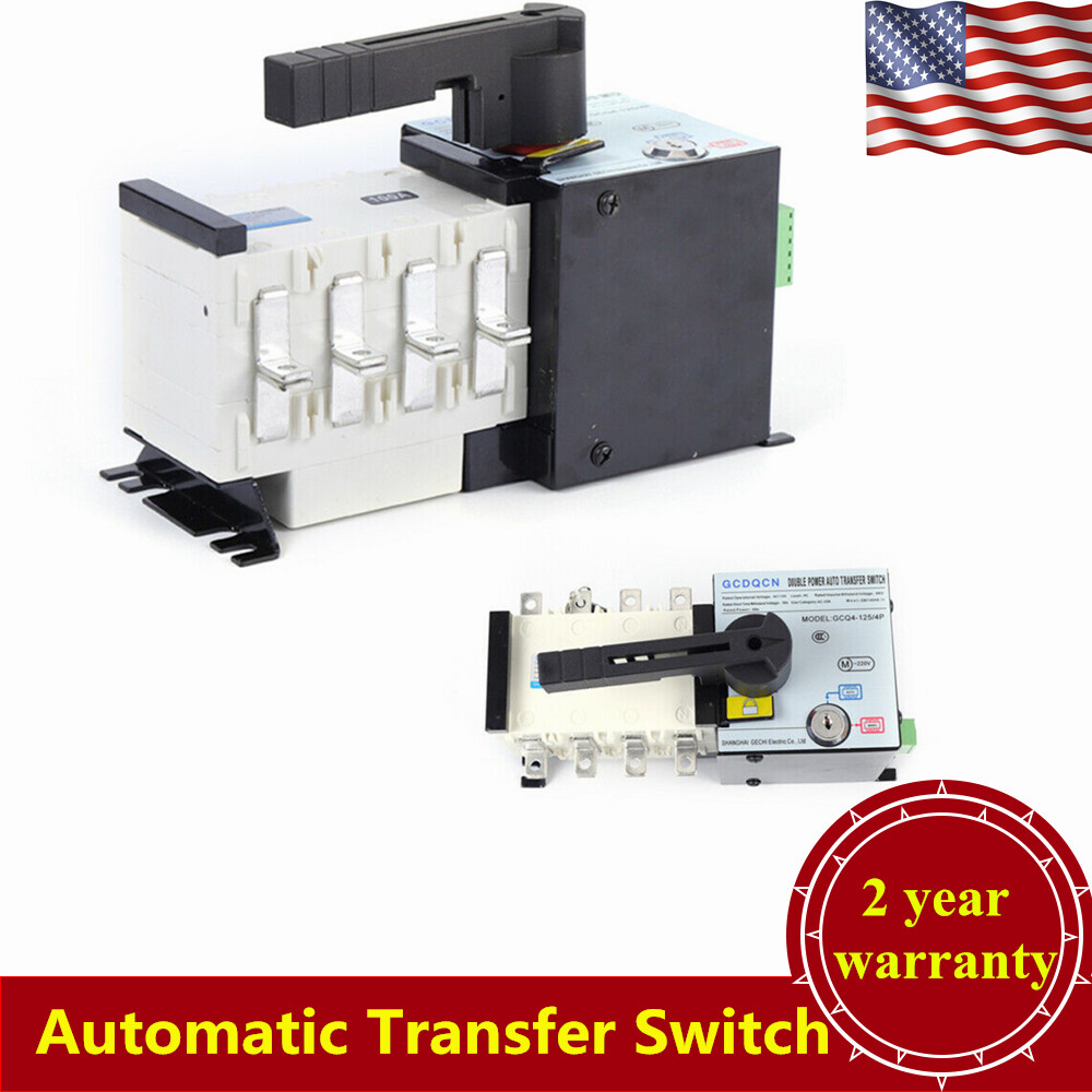 4P 100A ATS Dual Power Automatic Transfer Switch For Generator Changeover Switch