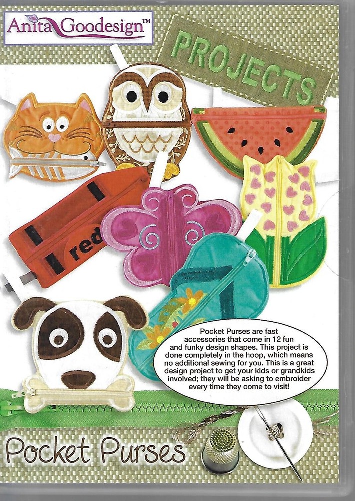 Anita Goodesign Projects - Pocket Purses (CD-ROM)