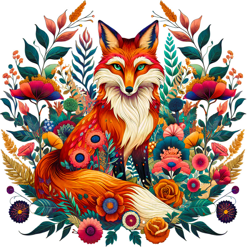 30 Custom Unique Red Fox Art Personalized Address Labels