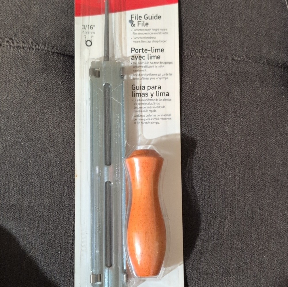Oregon File Guide & File 3/16" 4.8 mm Chainsaw Sharpening Tool