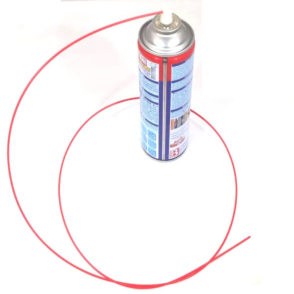 Spray Can Replacement Straws, Extension 5-Count, Red