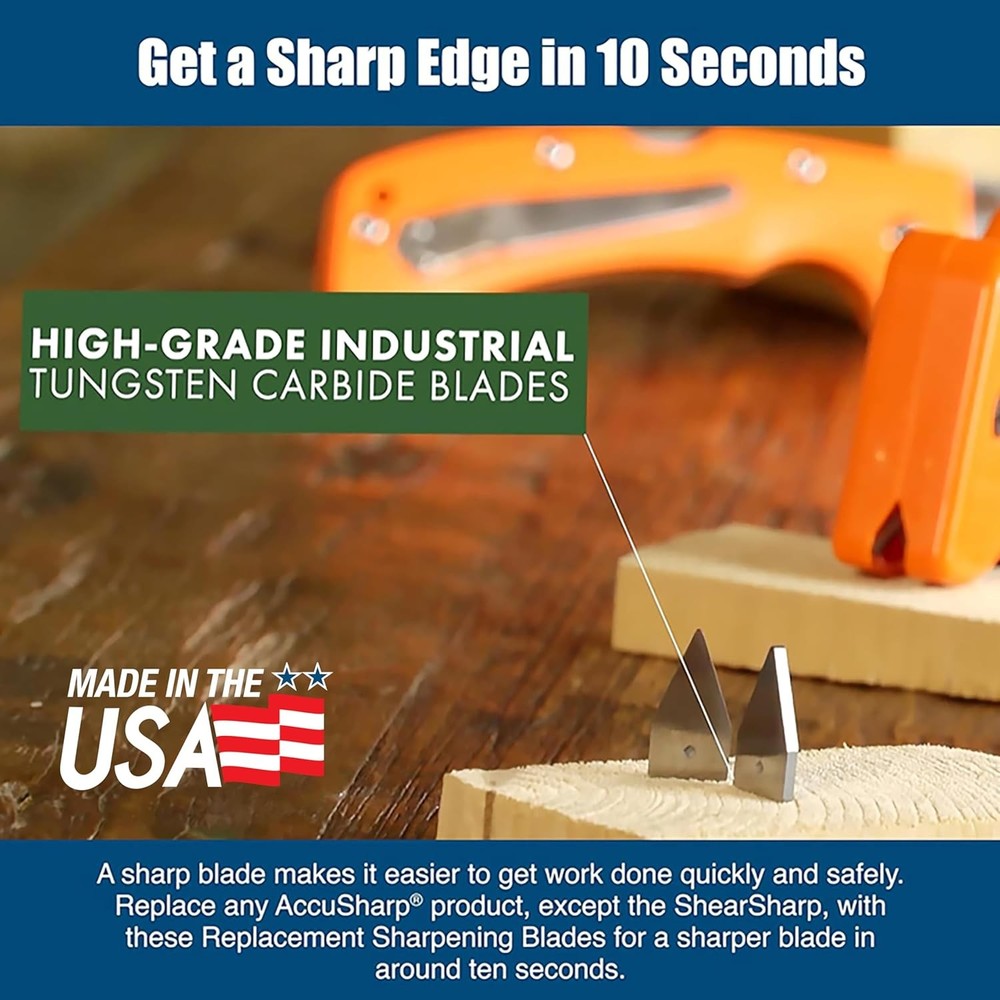 Knife Sharpener Blades, Tungsten Carbide Replacement Blades