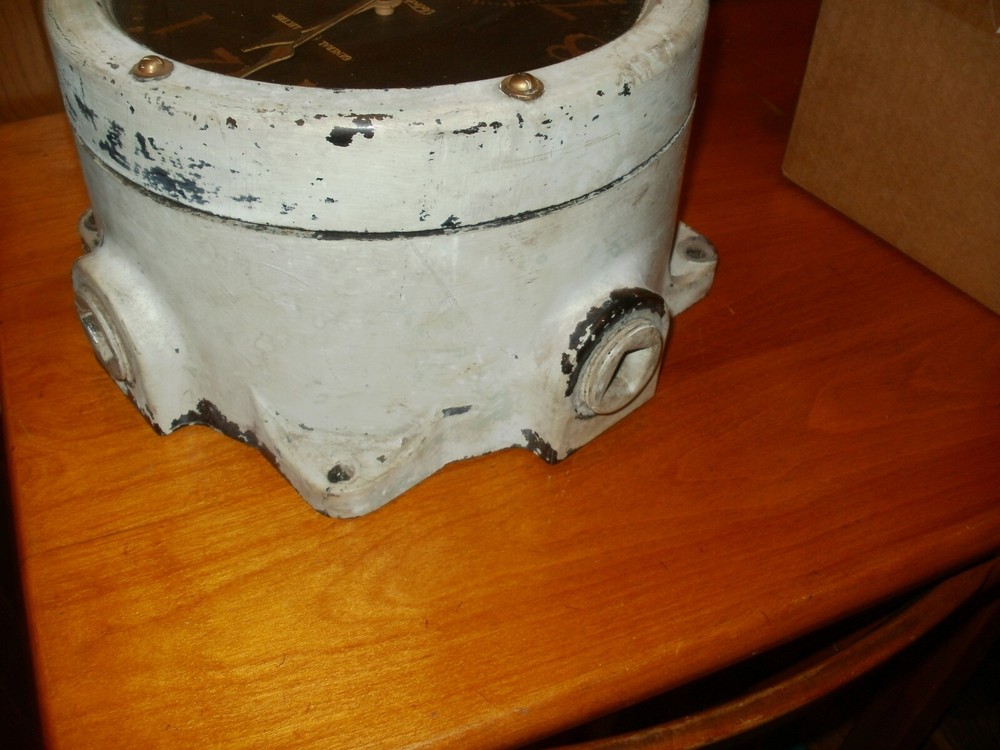 vintage ship clock g. e. complete clock