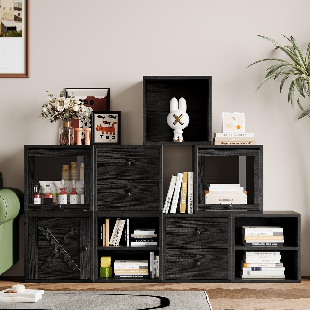 FUSUNBAO Magic DIY Cube Storage Organizer Stackable Cubes for Home Books Clothes