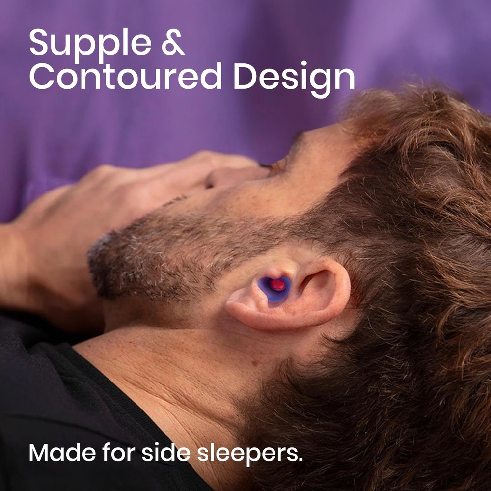 Earplugs – Engineered for Maximum Side-Sleep Comfort, Reusable Ear Plugs for ...