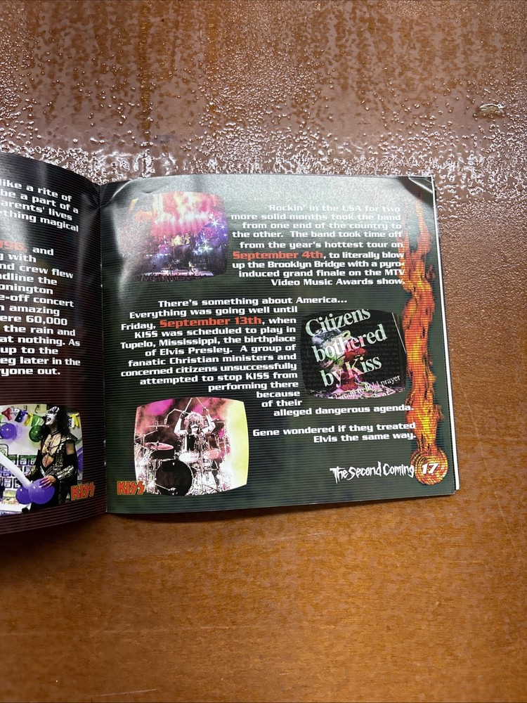Kiss The Second Coming 1998 Catalog Tour Book Vintage Brochure Book