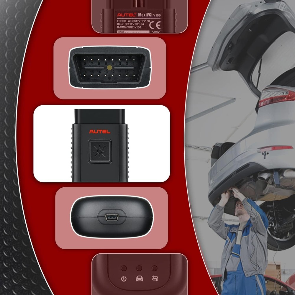 Autel V100 MaxiSYS VCI100 Bluetooth Vehicle Communication Interface for MS906BT